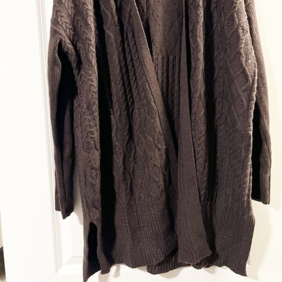 Chico ‘s cardigan expresso 45 % nylon 39 rayon 9% wool 7% cashmere so soft - Picture 3 of 4